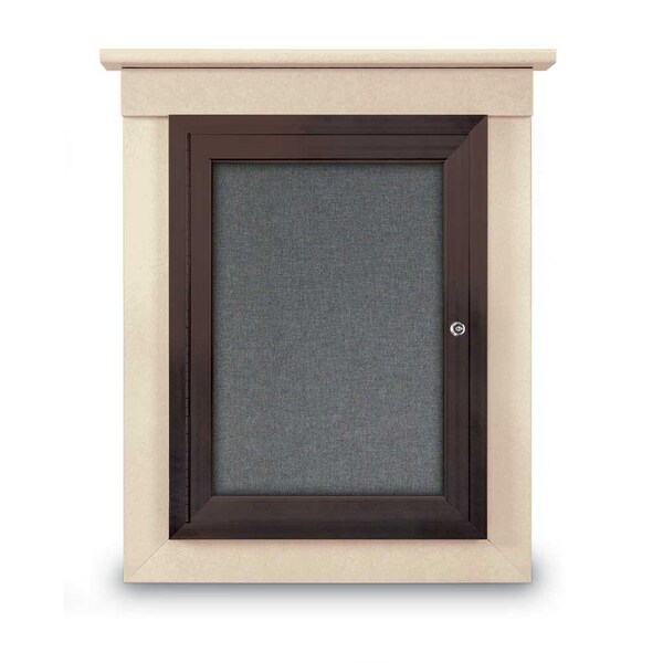 Sliding Glass Enclosed Letterboard, 48"x3